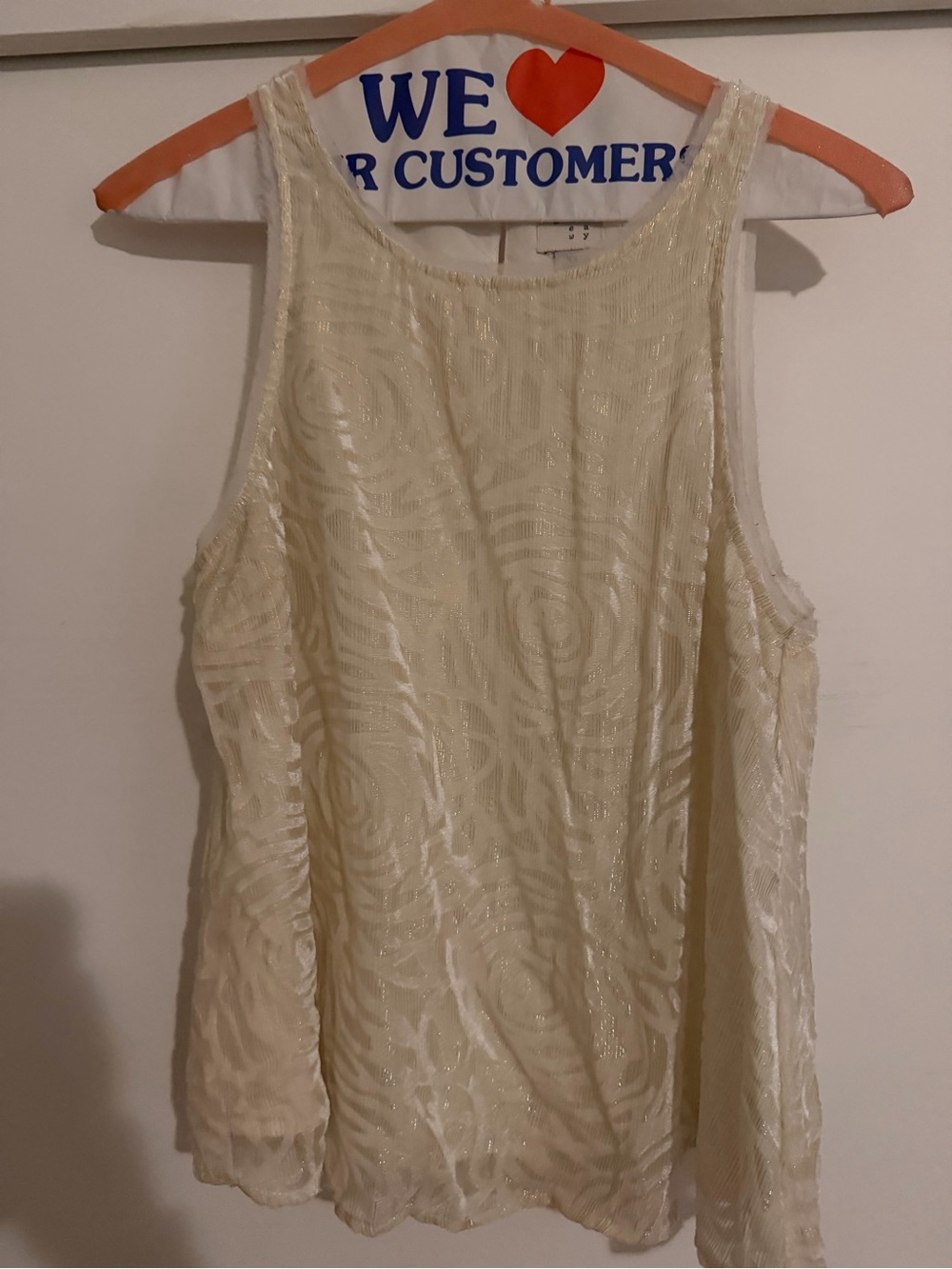 a new day Ivory Beaded Sleeveless Camisole